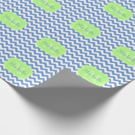 Papier Cadeau Décoré d'un monogramme personnalisé