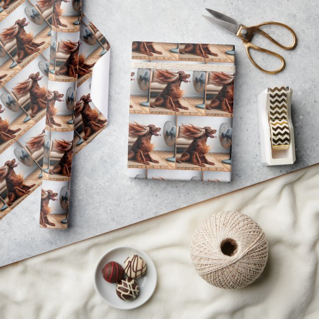 Papier Cadeau Découpage irlandais Refroidi par un ventilateur (Artisanat)