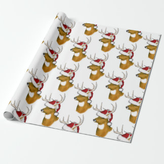 Papier Cadeau Deer Père Noël