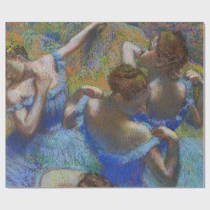 Papier Cadeau Degas Danseuses Bleues Pastel Chef-d'œuvre d'Art