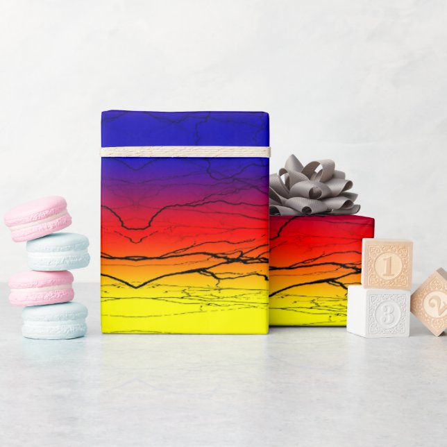 Papier Cadeau Dégradé Abstrait (Baby Shower)