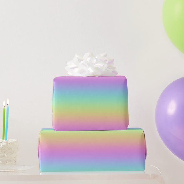 Papier Cadeau Dégradé arc-en-ciel (Cadeaux de fête)