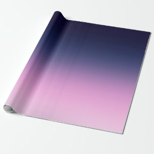 Papier Cadeau dégradé bleu foncé et rose clair