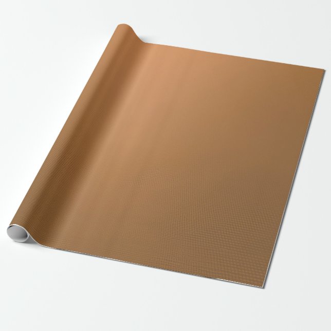Papier Cadeau Dégradé de bronze avec papier d'enveloppement moti (Déroulé)
