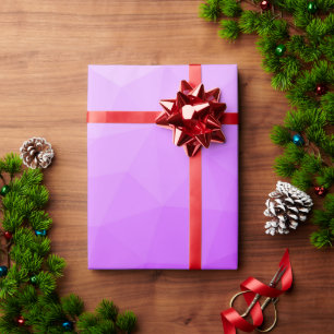 Papier Cadeau Dégradé de lavande violet motif en maille géométri