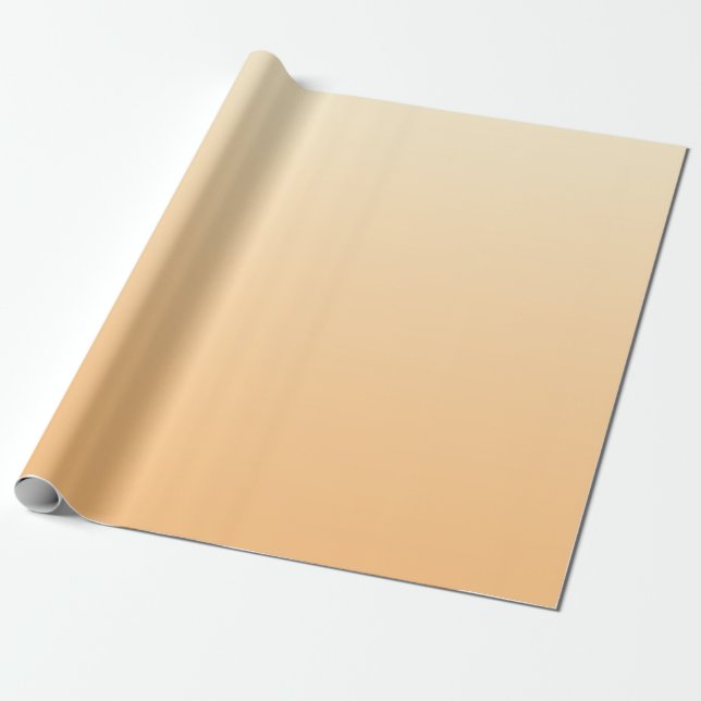 Papier Cadeau Dégradé des couleurs Jaune et Pêche (Déroulé)