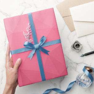 Papier Cadeau Dégradé géométrique en maille de motif rose clair