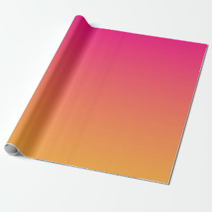 Papier Cadeau dégradé rose et orange