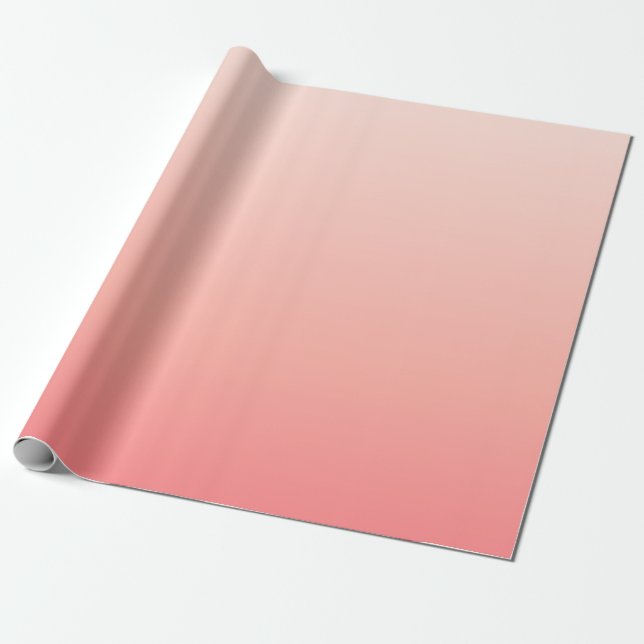 Papier Cadeau Dégradé rose pâle et pêche (Déroulé)