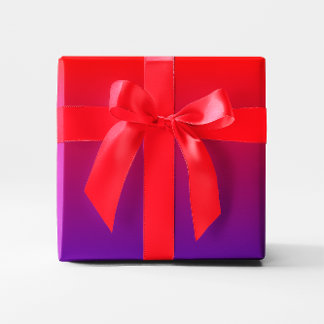 Papier Cadeau Dégradé rouge violet