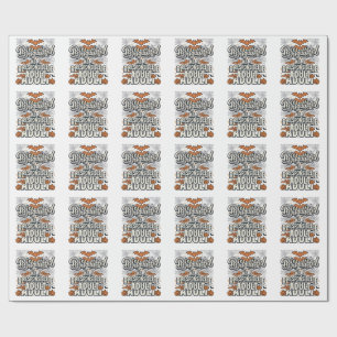 Papier Cadeau Déguisé en adulte responsable Halloween Vecteur