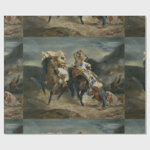Papier Cadeau Delacroix Le combat des Giaour et Hassan