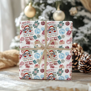 Papier Cadeau Délivrance spéciale Noël Joyeux père Noël