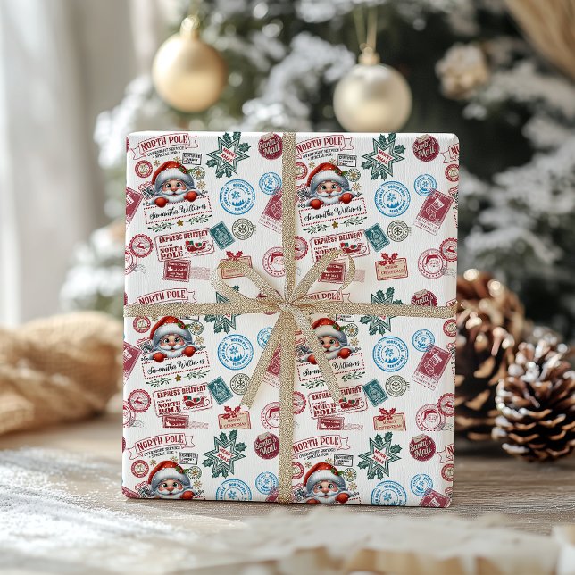 Papier Cadeau Délivrance spéciale Noël Joyeux père Noël (Créateur téléchargé)