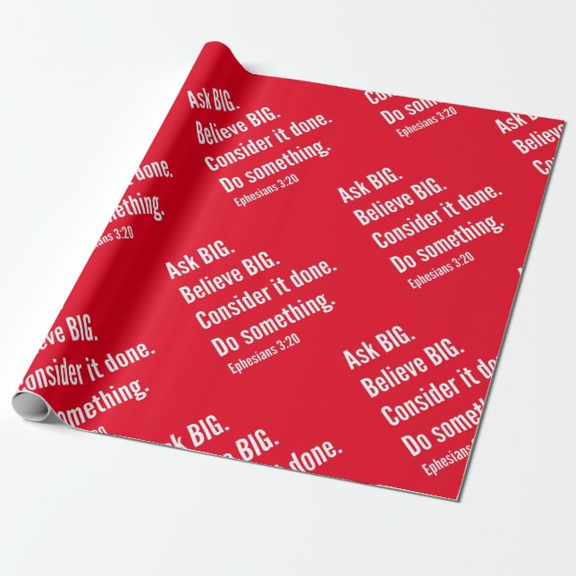 Papier Cadeau Demander une citation de vie Big Inspiration Texte (Déroulé)