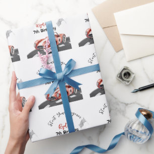 Papier Cadeau Démarrez Votre Moteur Anniversaire Tout Âge