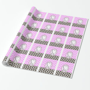 Papier Cadeau Dental Tooth Chevron Design II
