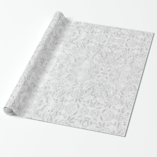 Papier Cadeau Dentelle blanche tombante
