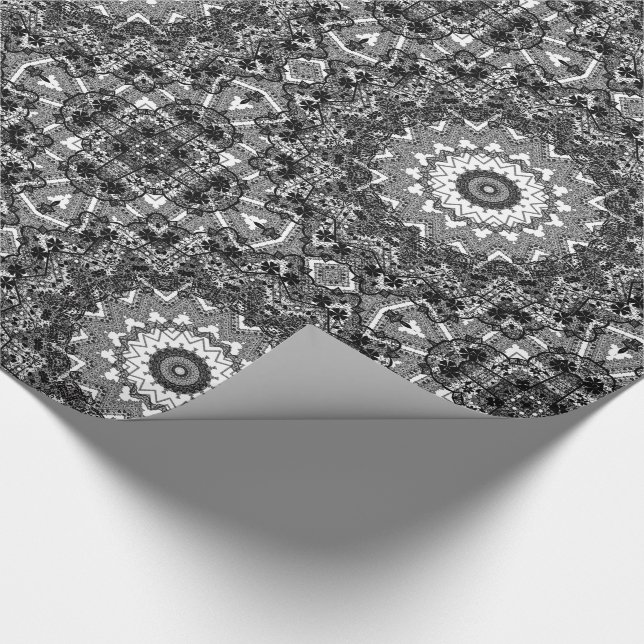 Papier Cadeau Dentelle noire (Coin)