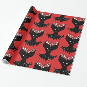 Papier Cadeau Déplaisant Demon Girl Dark Gothic Caractère Avec