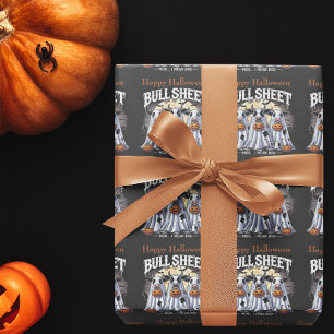 Papier Cadeau Déplaisant et drôle taureaux Happy Halloween