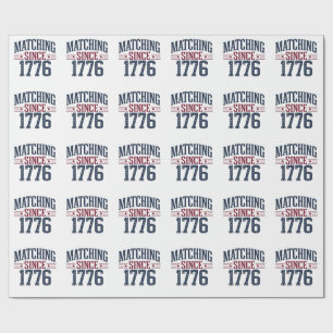 Papier Cadeau Depuis 1776, 250e anniversaire du 4 juillet
