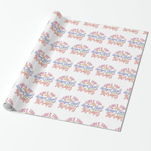 Papier Cadeau Des Drôle Drôle De Design Filles Voyagent Moins 