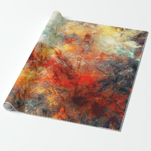 Papier Cadeau Des éclats artistiques lumineux. Couleur de peintu