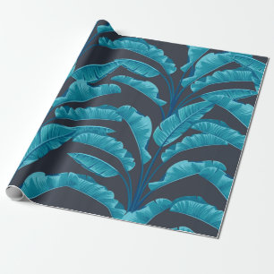 Papier Cadeau Des feuilles de bananes sans couture. Motif tropic