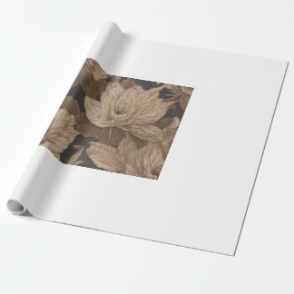Papier Cadeau Des fleurs d'indigo mourantes à côté du chemin ver