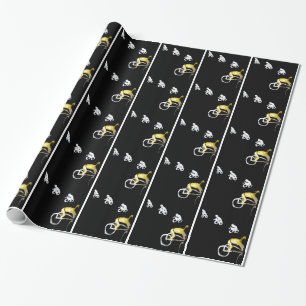 Papier Cadeau Des motards fous dans l'obscurité ! Vélo