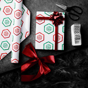 Papier Cadeau Dés RPG   XMAS Fantasy Rétro Tabletop PnP Joueur