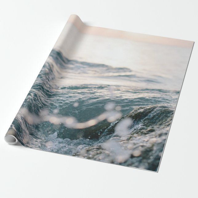 Papier Cadeau Des vagues de mer impressionnantes | Meilleur cade (Déroulé)