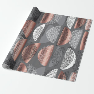 Papier Cadeau Des vibes du milieu du siècle moderne style motif 