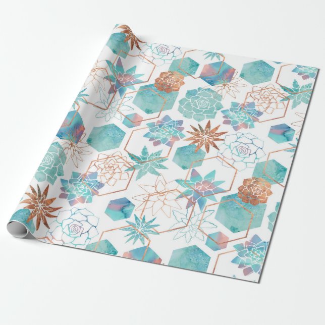 Papier Cadeau Désert de cuivre rouillé (Déroulé)