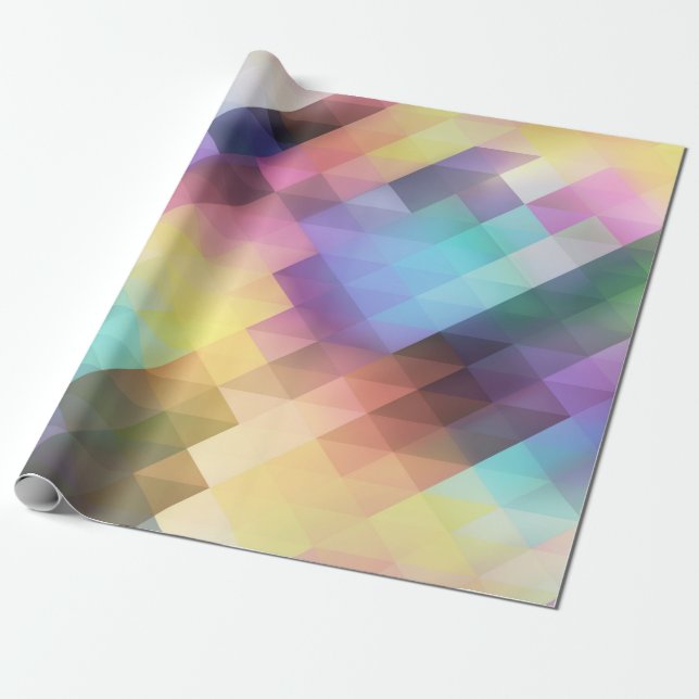 Papier Cadeau Design d'art couleur Abstrait (Déroulé)