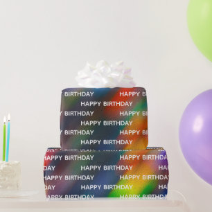 Papier Cadeau Design de flou Abstrait anniversaire