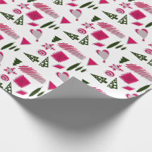 Design de Noël Abstrait en rose et rose