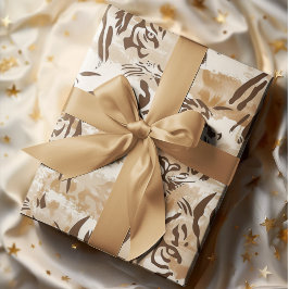 Papier Cadeau Design d'impression Boho Chic Tiger