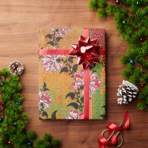 Papier Cadeau design d'un mur rouge et noir suspendu