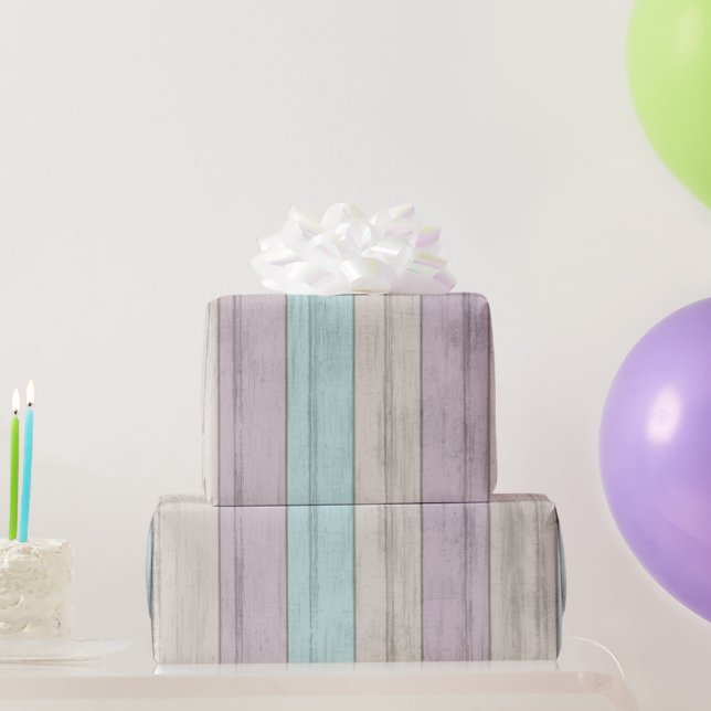 Papier Cadeau Design en bois de plage (Cadeaux de fête)