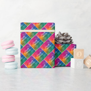 Papier Cadeau Design Moderne Ajoutez Votre Photo Ou Votre Logo I