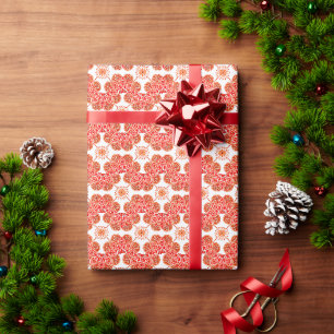 Papier Cadeau design rouge et blanc