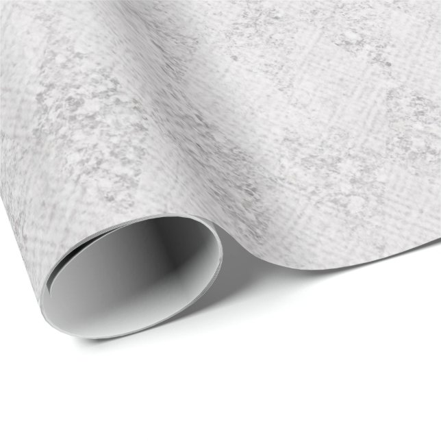 Papier Cadeau Design Silver Gritter (Coin rond)