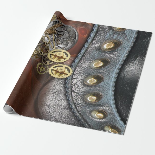 Papier Cadeau Design Steampunk (Déroulé)