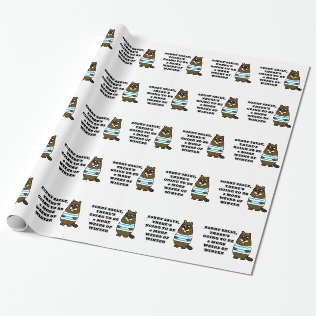 Papier Cadeau Désolé Sally, 6 semaines supplémentaires d'hiver (Déroulé)