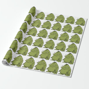 Papier Cadeau Dessin amusant de Green Ogre Troll
