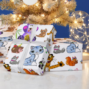 Papier Cadeau Dessin animalier
