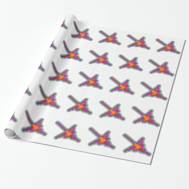 Papier Cadeau Dessin de Nazca Hummingbird Pérou (Déroulé)