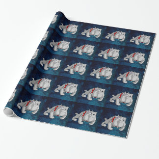 PAPIER CADEAU DESSIN GRAS BULLDOG
